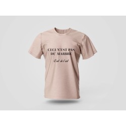 T-shirt "Ceci n’est pas du marbre"