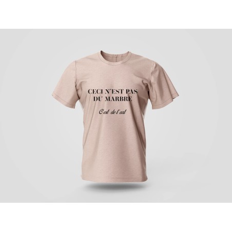 T-shirt "Ceci n’est pas du marbre"