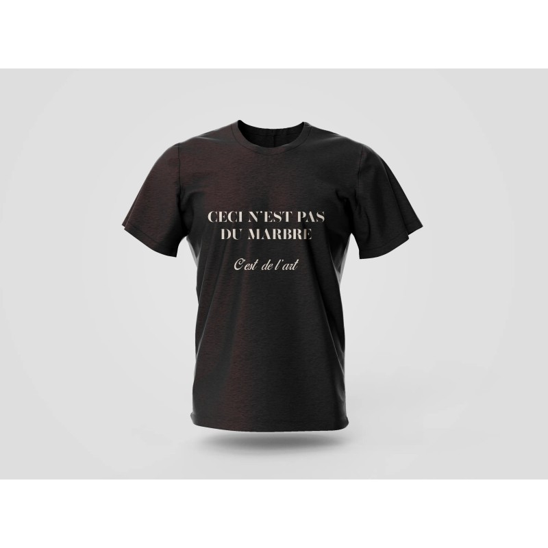 T-shirt "Ceci n’est pas du marbre"